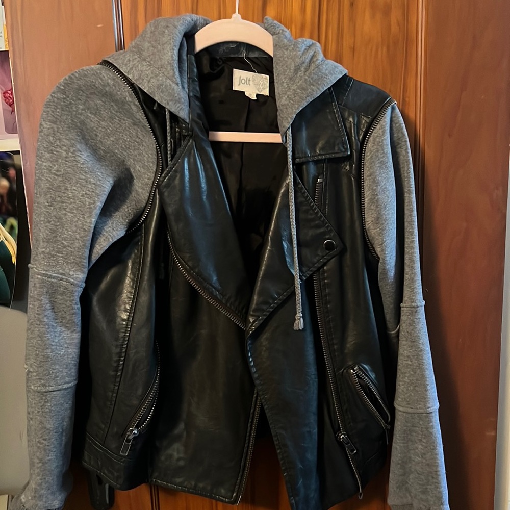 Faux leather jacket